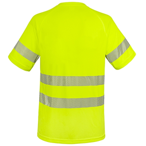 Camiseta alta visibilidad bicolor elástica