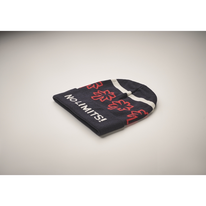 Gorro jacquard con puño