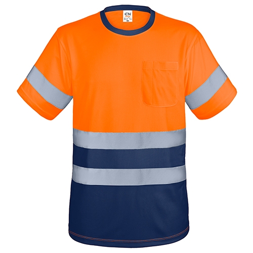 Camiseta alta visibilidad bicolor