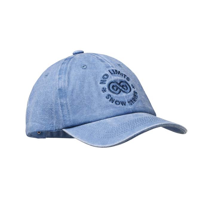 Gorra publicitaria de 6 paneles de algodón pre lavada