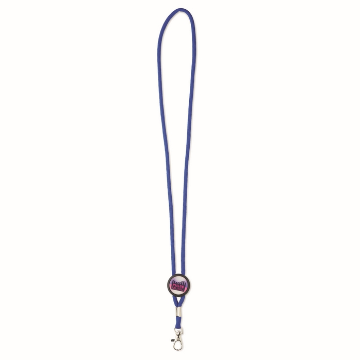 Lanyard Cilíndrico de Poliéster con Círculo Deslizante Personalizado