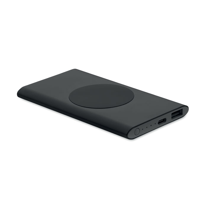 Power bank inalámbrica de aluminio reciclado 5000 mAh