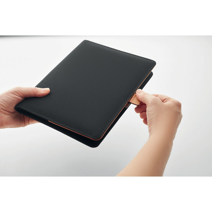 Portadocumentos A5 poliéster con libreta recargable