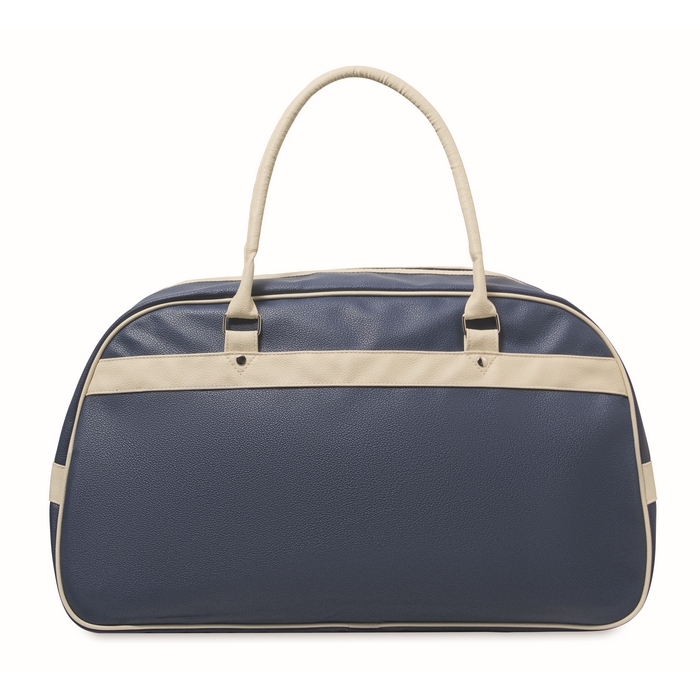 Bolsa de deporte retro bicolor con cremallera