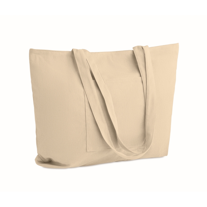 Bolsa grande de pana para compras o playa