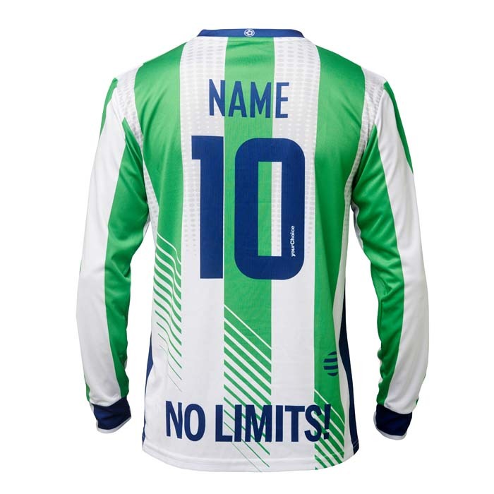 camiseta de manga larga con cuello en v para sublimación