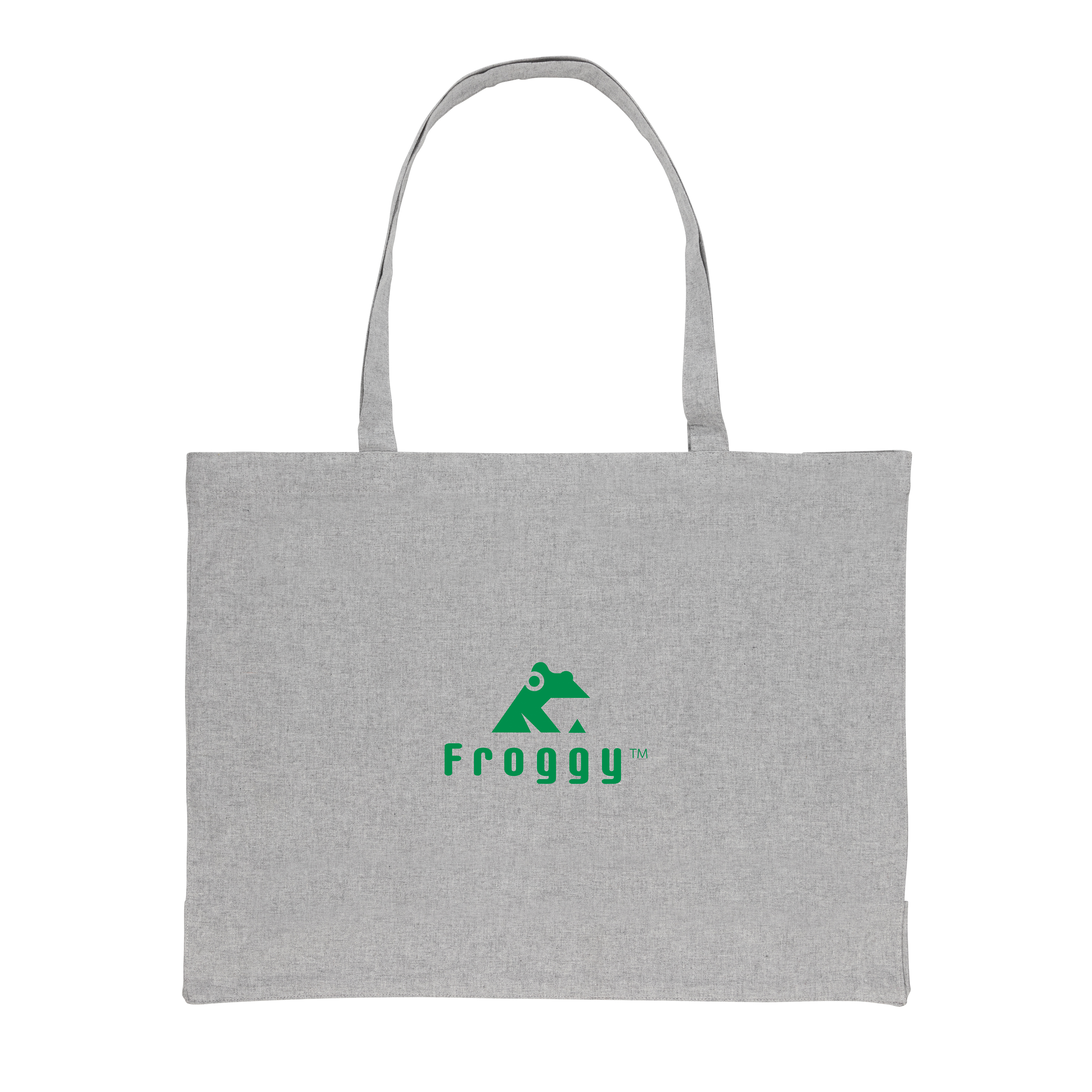 Bolsa serigrafiada de compra de algodón reciclado 145gr