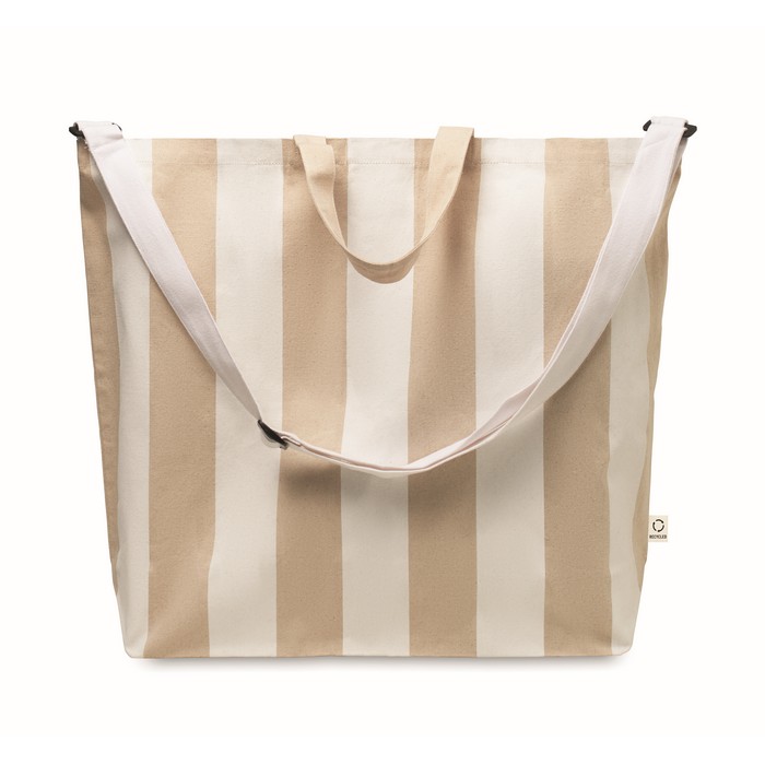 Bolsa de playa extragrande con rayas grandes