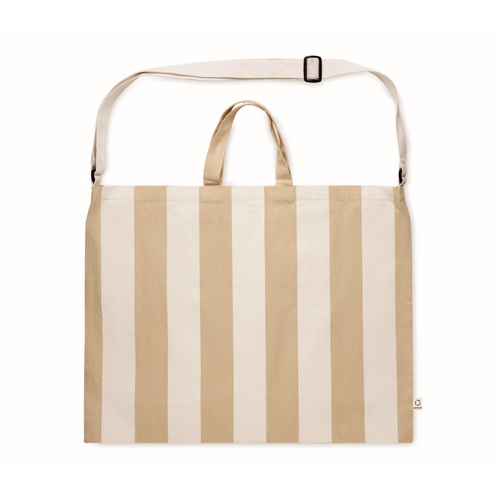 Bolsa de playa extragrande con rayas grandes