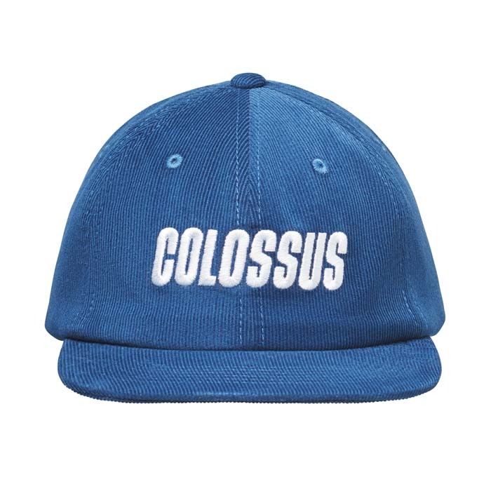 Gorra con visera plana de pana de algodón de 6 paneles