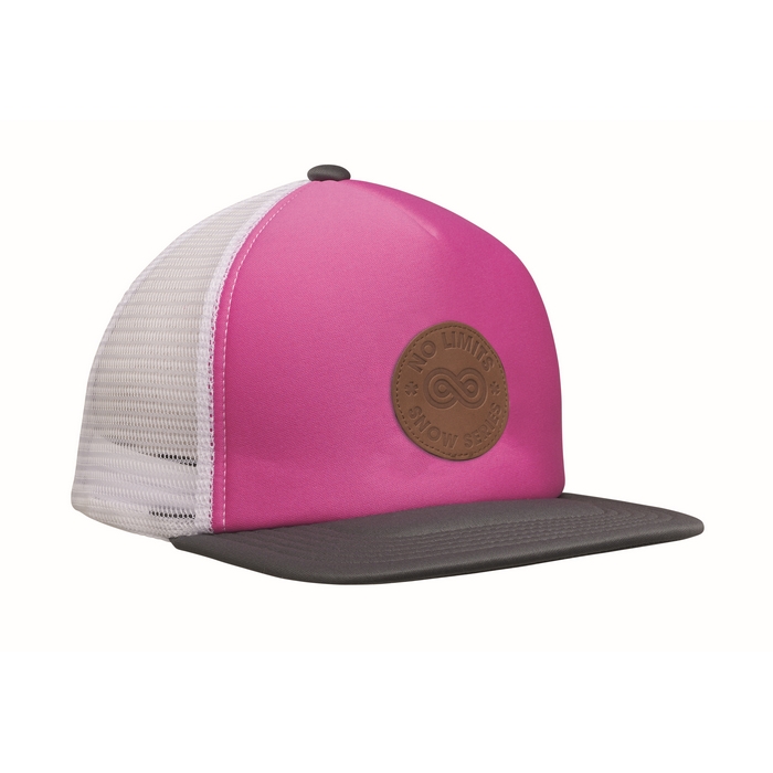 Gorra con visera plana de 5 paneles
