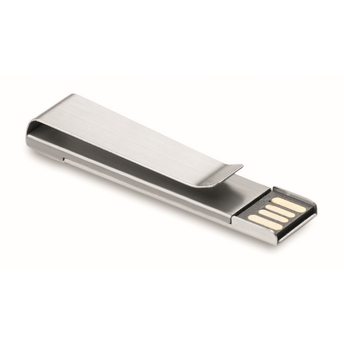 Unidad Flash USB con Clip de Aluminio 1–64 GB