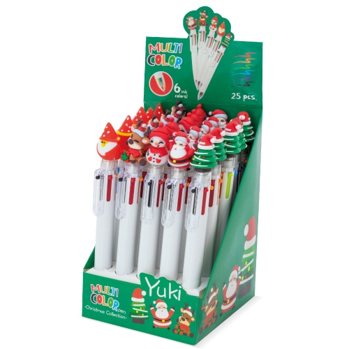 Pack de Bolígrafos Multitinta Publicitario Navideño