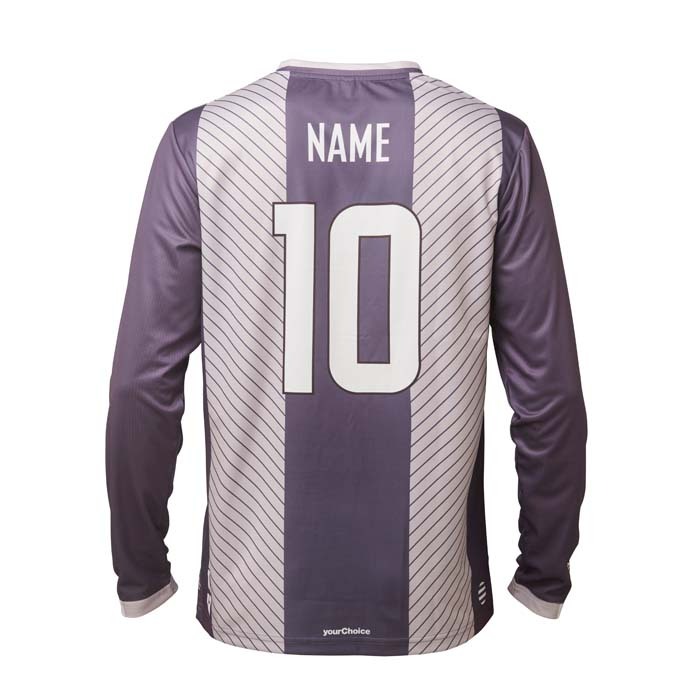 Camiseta sublimada de manga larga con cuello redondo