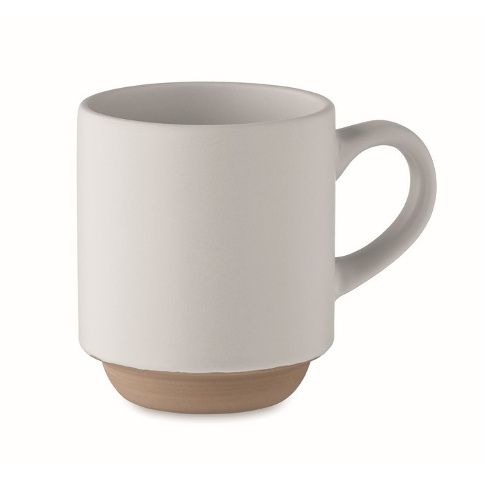Taza de cerámica apilable