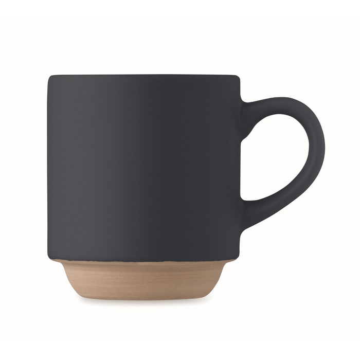 Taza de cerámica apilable