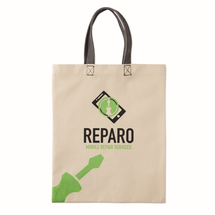 Bolsa de algodón con asas personalizada