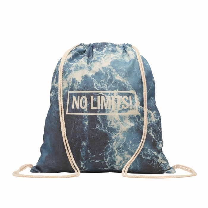 Bolsa de de cuerdas de algodón con asas personalizada