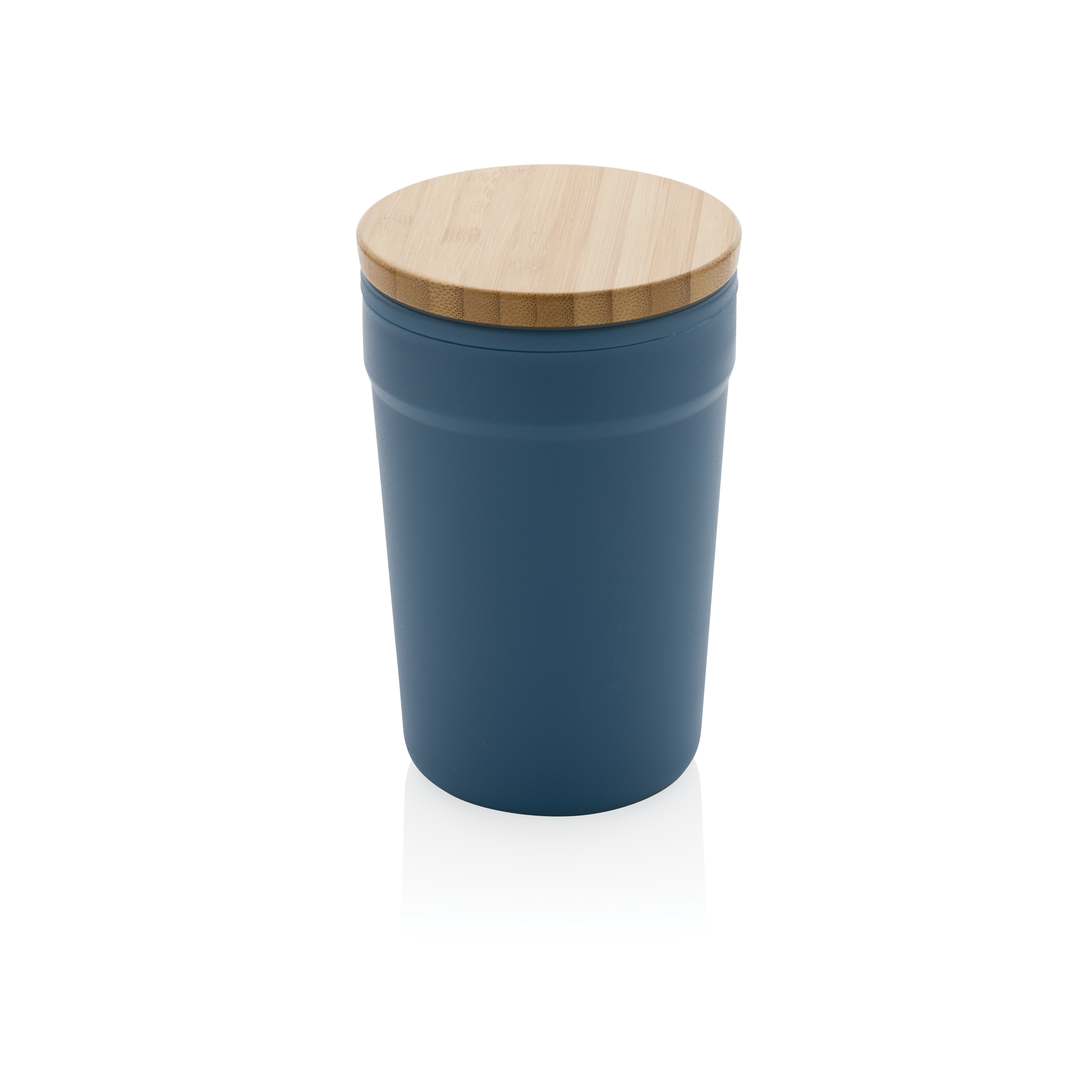 Taza con tapa de bambú 300 ml personalizada