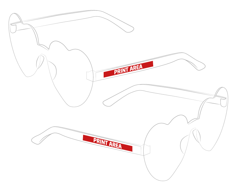 Gafas Personalizadas con Cristales con Corazones