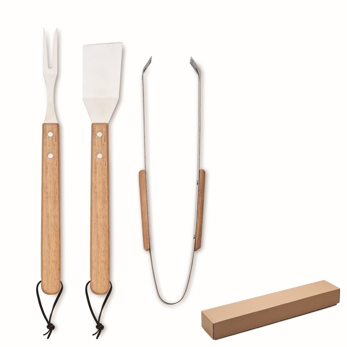 Set de utensilios para barbacoa