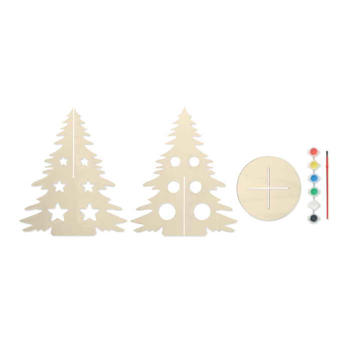 Árbol de navid con acuarelas personalizado