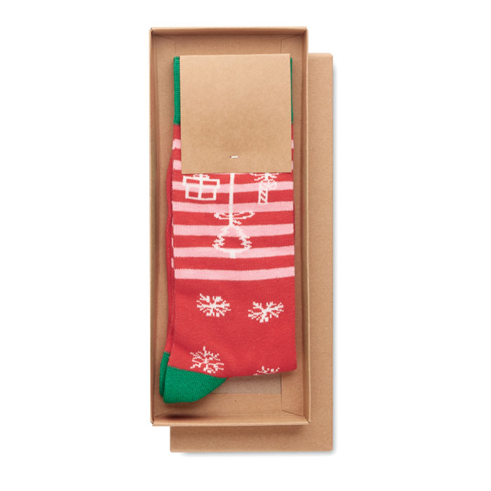 Calcetines navideños publicitarios