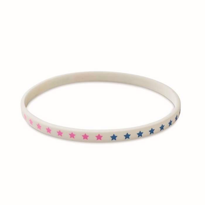 Pulsera publicitaria personalizada fabricada en silicona