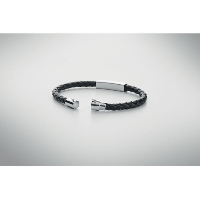 Pulsera de piel sintética 19 x 0,7cm