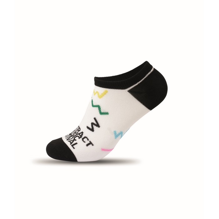 Calcetines tipo no-show fabricados en bambú con diseño jacquard