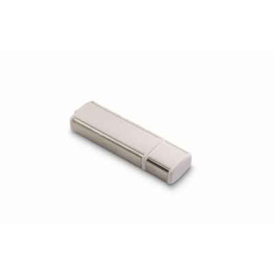Unidad flash USB compacta con carcasa de ABS y marco metálico 1–64 GB