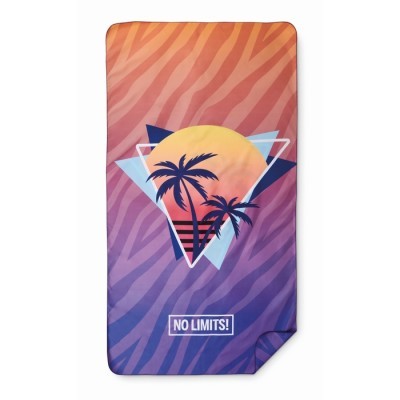 Toalla de playa a todo color personalizada