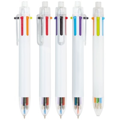 Pack de Bolígrafos Multitinta Publicitario con 6 Colores