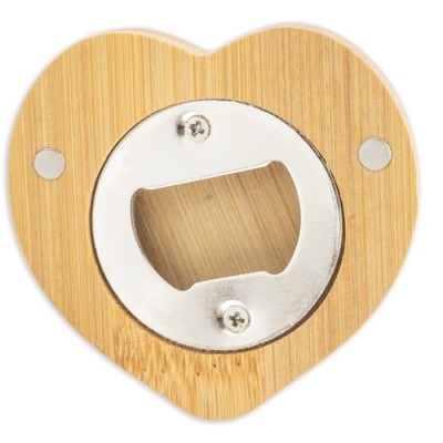 Abrebotellas de Madera Personalizado con Forma de Flor