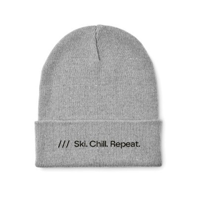 Gorro de punto con puño
