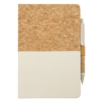 Libreta ecológica de corcho y mitad lino