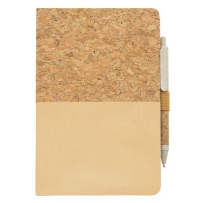Libreta ecológica de corcho y mitad lino