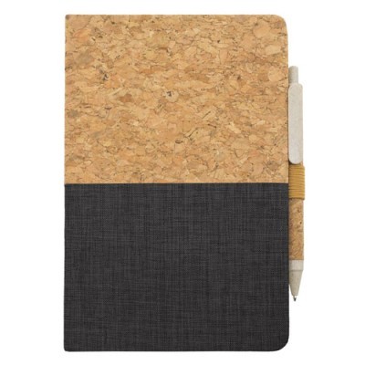 Libreta ecológica de corcho y mitad lino