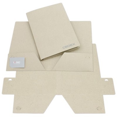 Subcarpeta con cartón reciclado personalizada