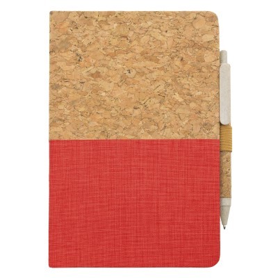 Libreta ecológica de corcho y mitad lino