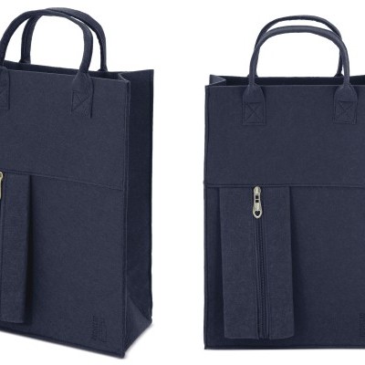 Bolsa de plástico reciclado personalizada.