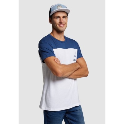 Camiseta bicolor de algodón hecha a medida