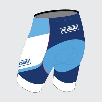 culotte de ciclismo sublimado con ajuste elástico y personalización total