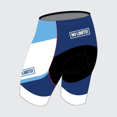culotte de ciclismo sublimado con ajuste elástico y personalización total