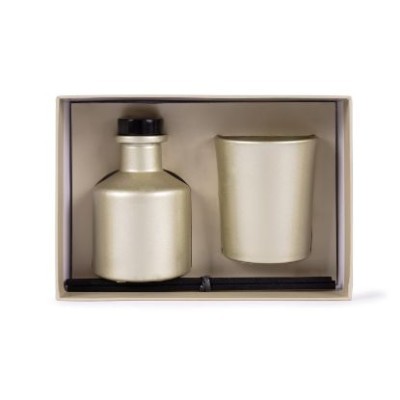 Set aromático de varillas y vela