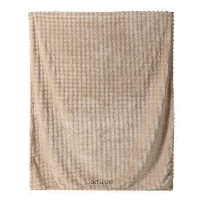 Manta de tacto suave con relieve