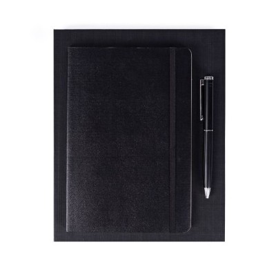 Set de escritura con cuaderno y bolígrafo a juego