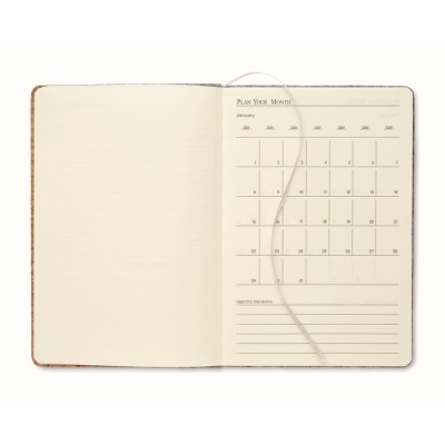 Libreta A5 con tapa de corcho y fieltro