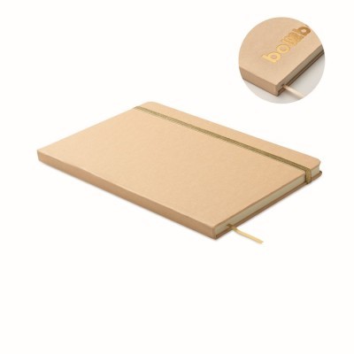 Libreta  A5 con tapa de cartón reciclado