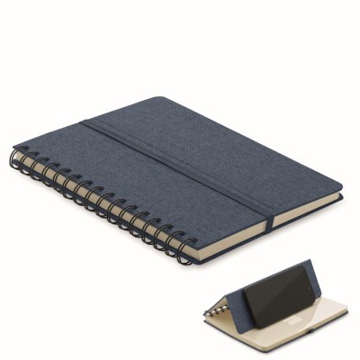 Libreta A5 con tapas con función soporte de móvil